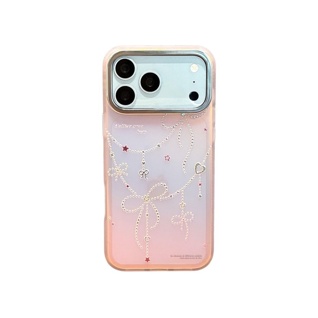 gilded pink gradient phone case