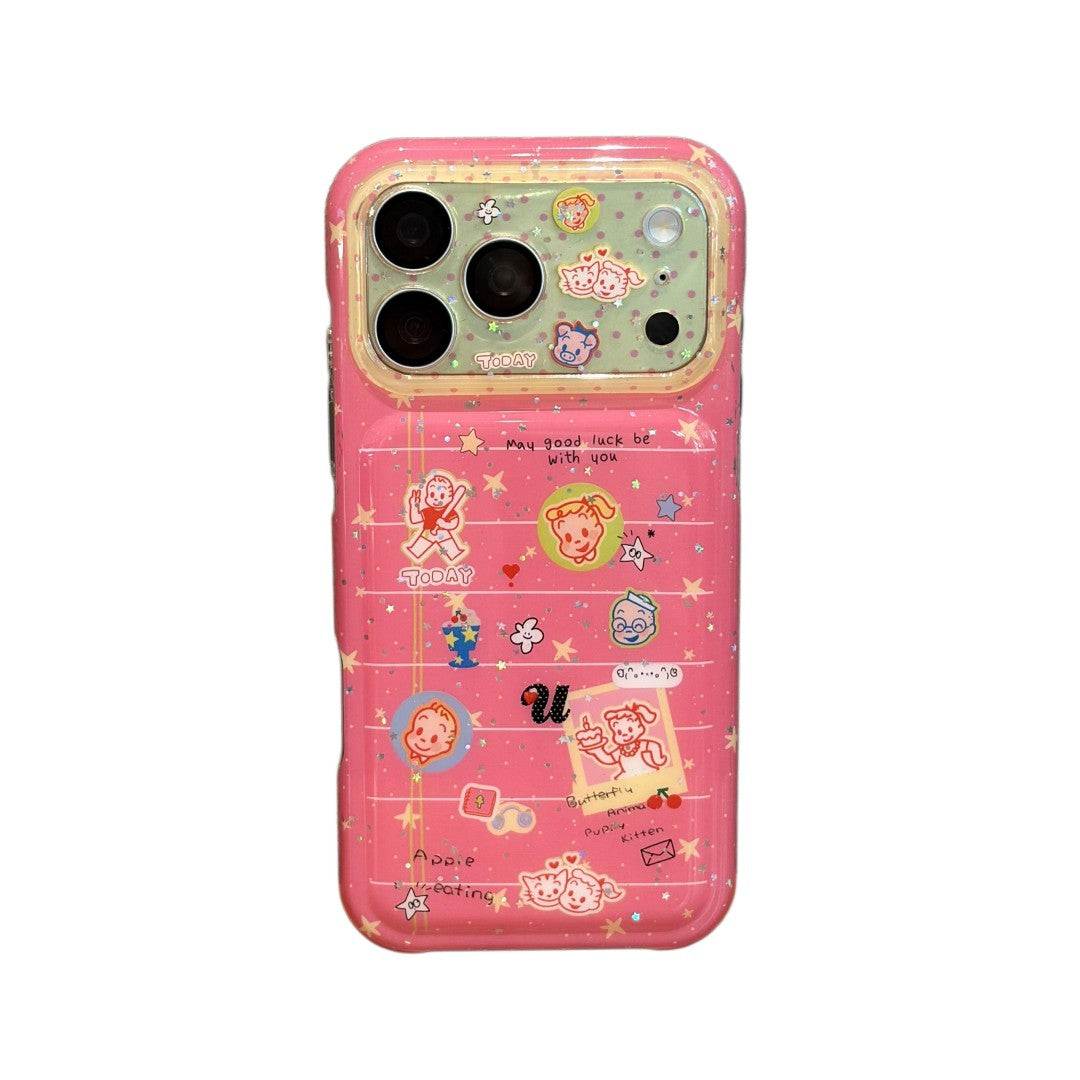 cute sticker collage phone case