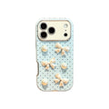 sweet blue oolka dot pearl phone case