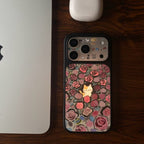 gilded rose kitten phone case