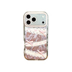 sweet pink cream bow strap phone case