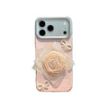 sweet lace flower pearl bow phone case