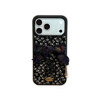 woodland inspired 3D bow ditsy floral phone case