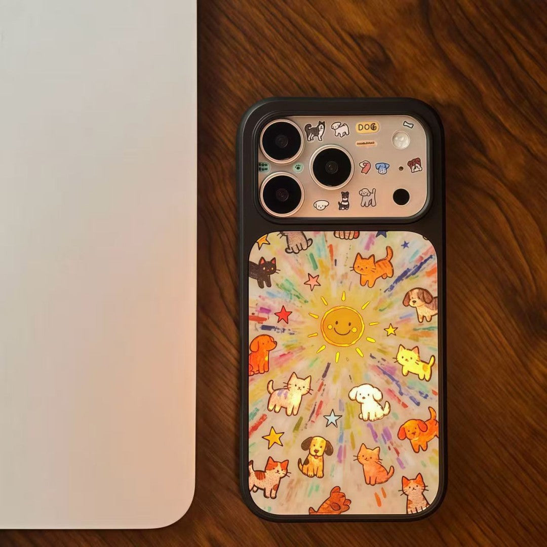 gilded sparkly animal phone case