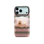 fresh & minimalist pearl bear pillow magnetic grip phone case