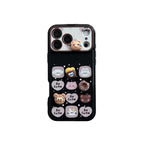cute dessert bear flip window mirror phone case