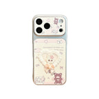 cute bear & bunny patch phone case