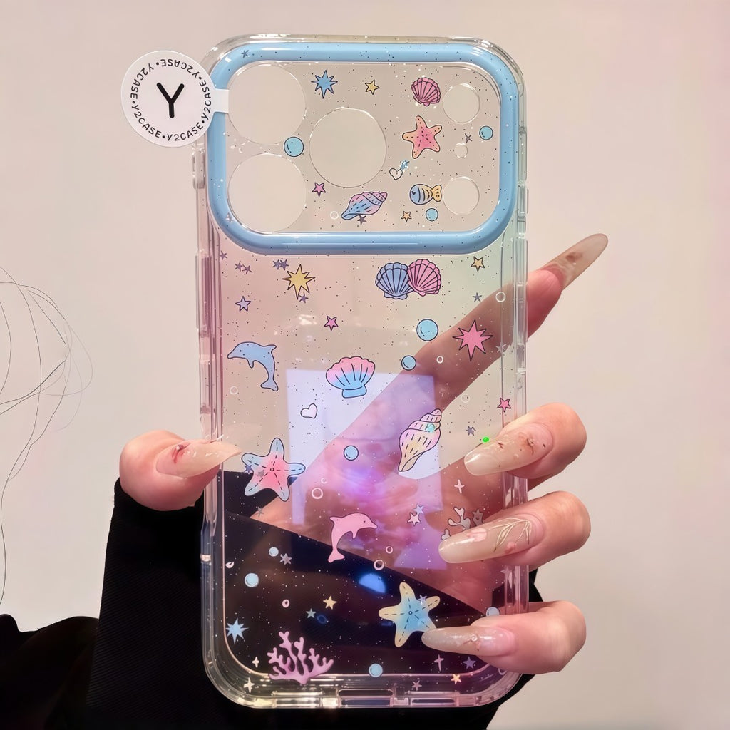 dreamy blue pink gradient ocean world phone case
