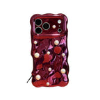 pearl burgundy phone case