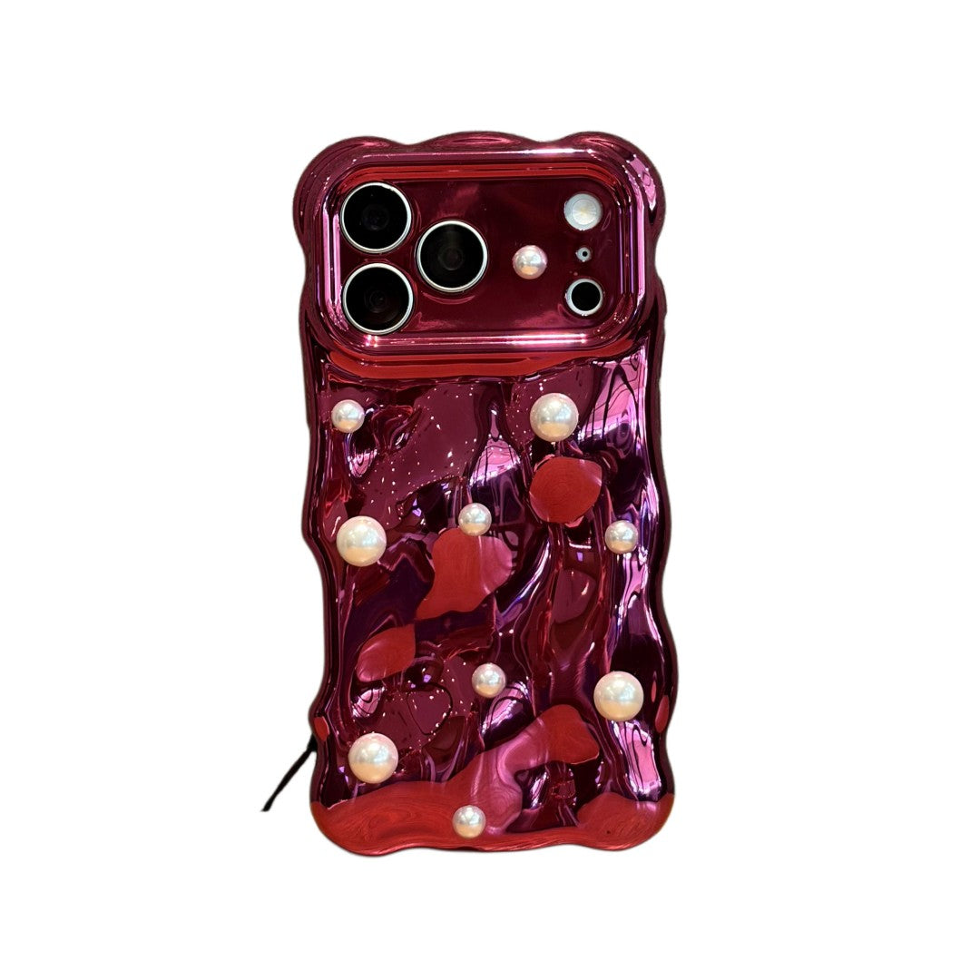 pearl burgundy phone case