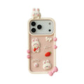 happy rabbit silicone phone case