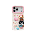 the daily life of cute kitty wristband silicone phone case