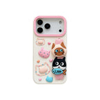 the daily life of cute kitty wristband silicone phone case