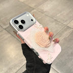 sweet lace flower pearl bow phone case