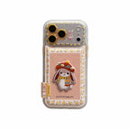 tiny yellow floral prints cute bunny patch phone case