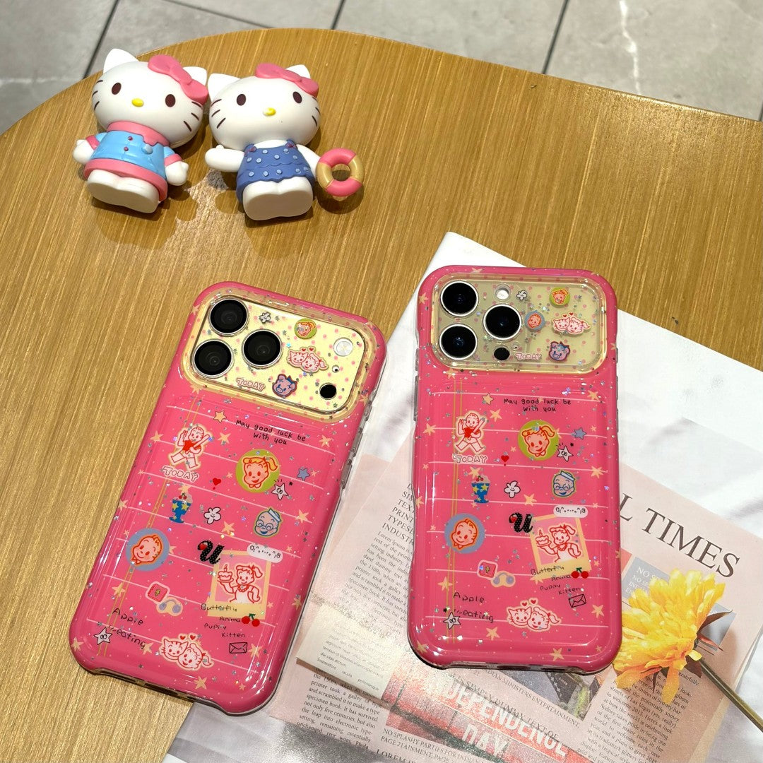 cute sticker collage phone case