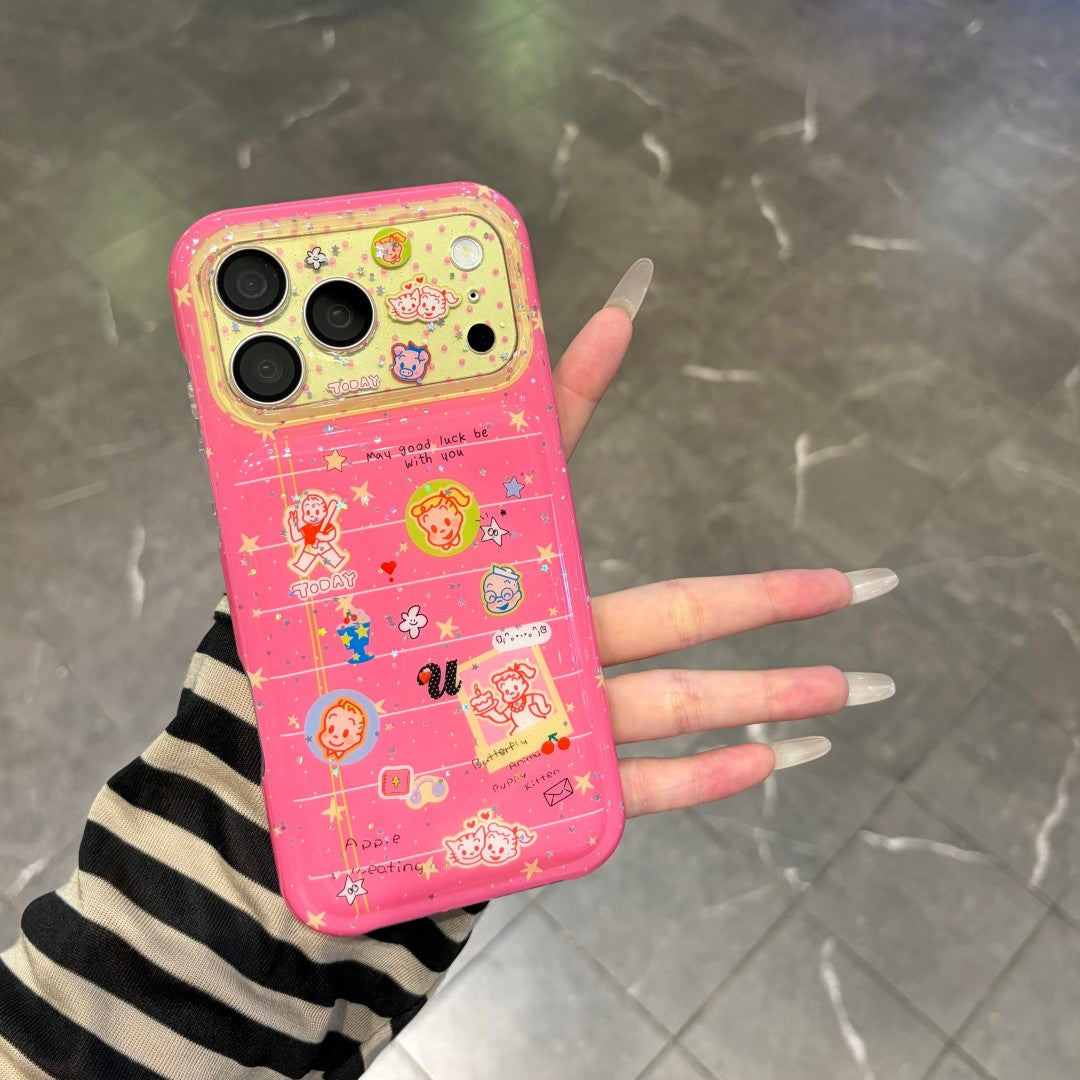 cute sticker collage phone case