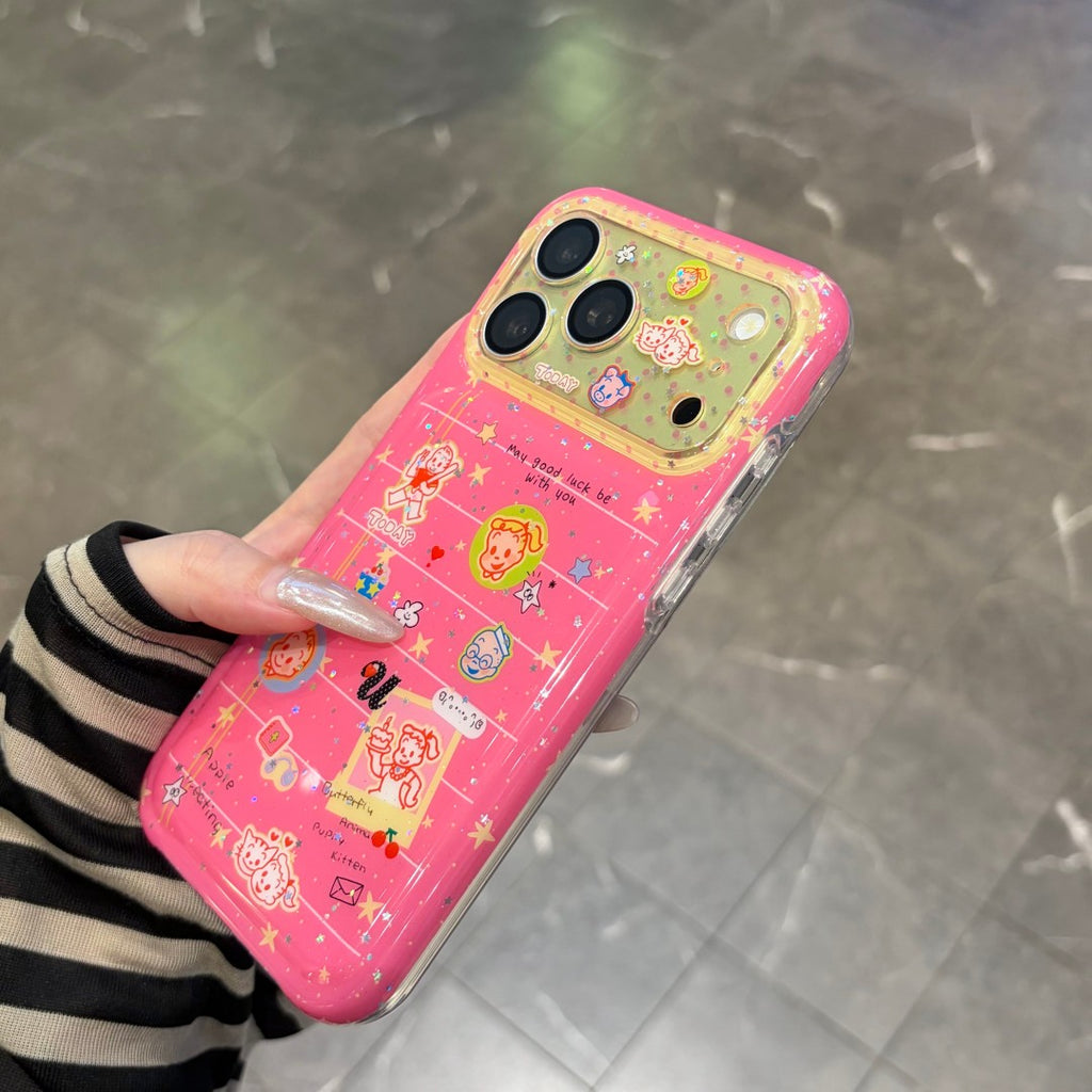 cute sticker collage phone case