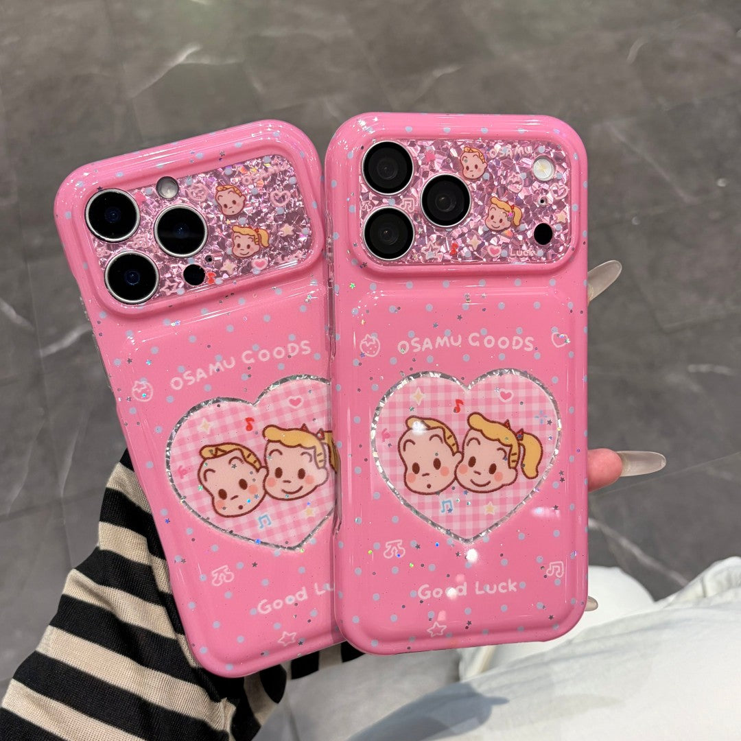 pink sweet little girl phone case