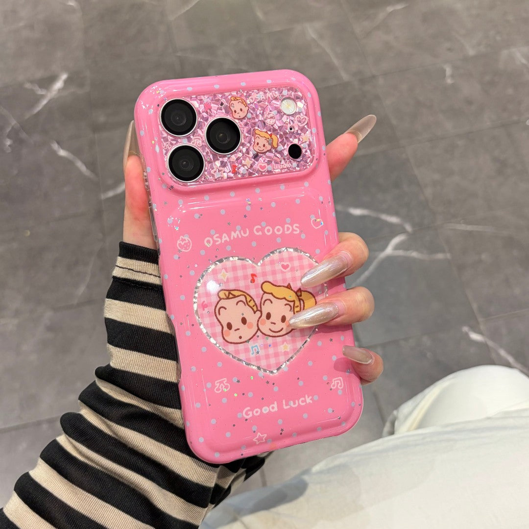 pink sweet little girl phone case