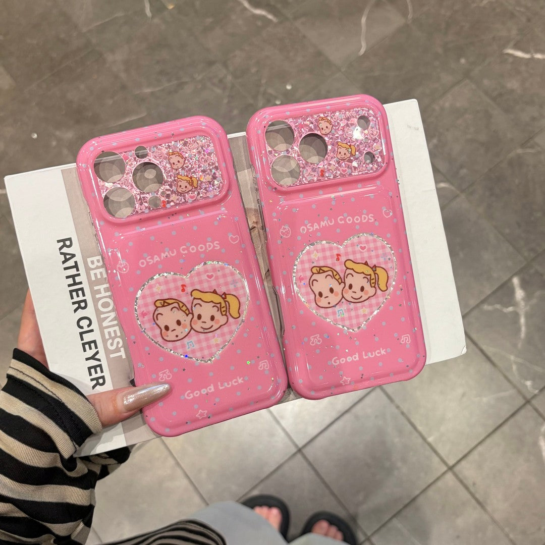pink sweet little girl phone case