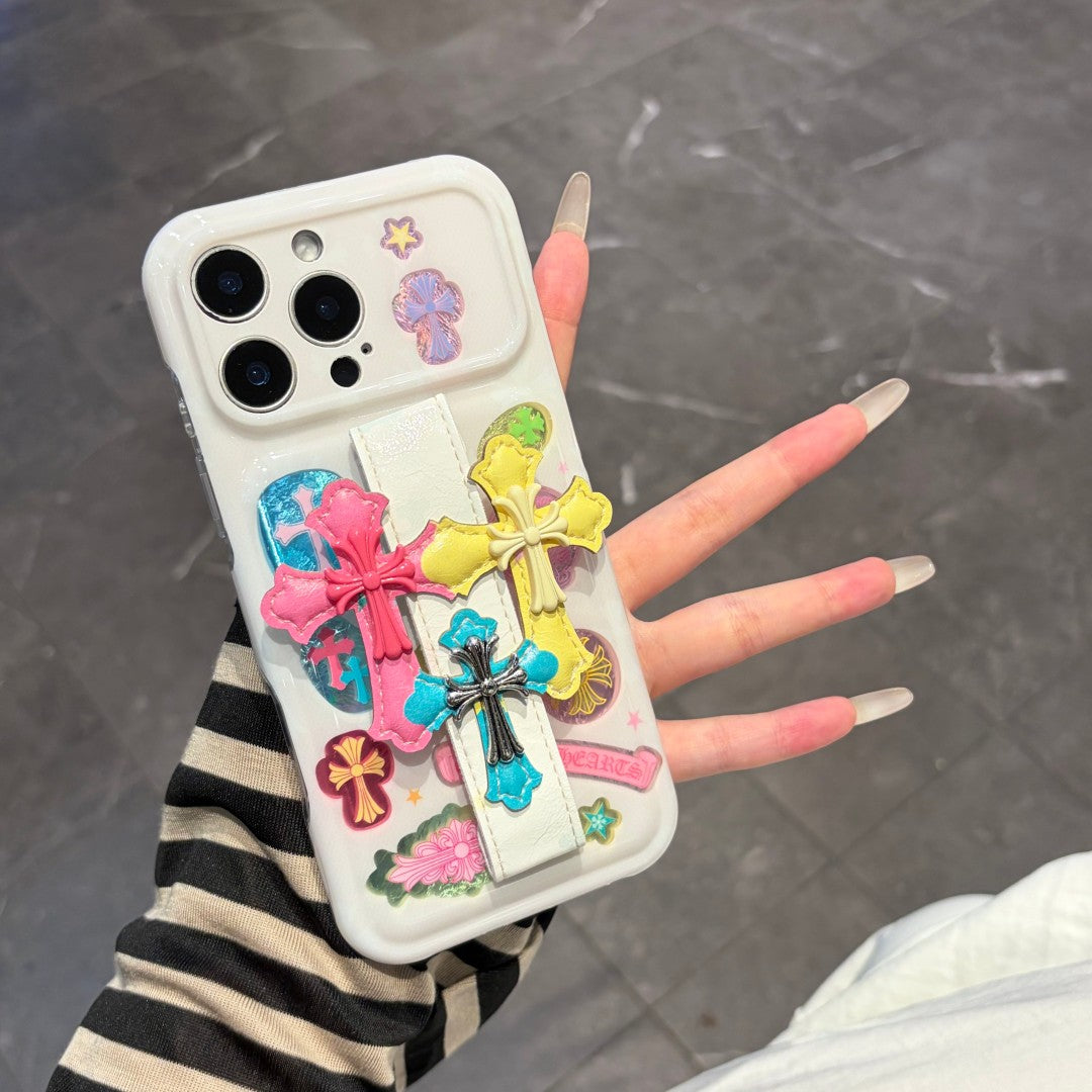 cross design strap phone case