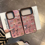 chocolate gilded bow phone case