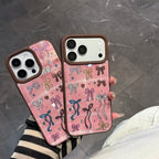 chocolate gilded bow phone case