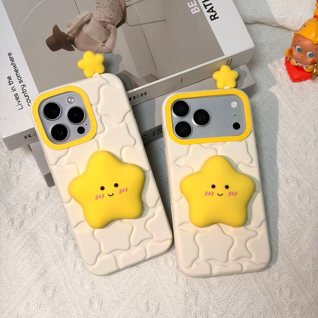 star tap light silicone phone case