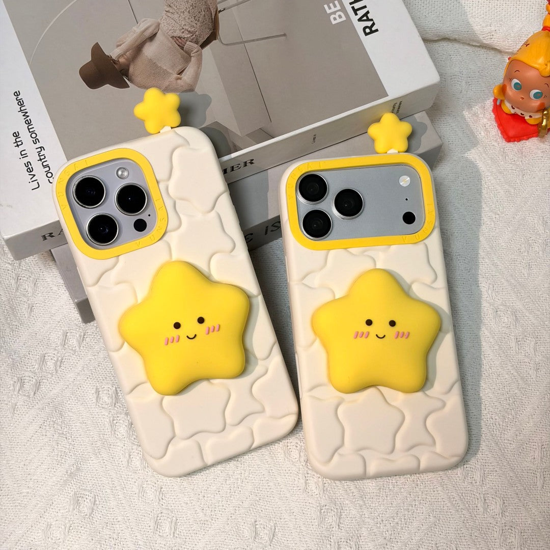 star tap light silicone phone case