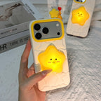 star tap light silicone phone case