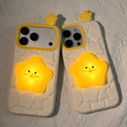 star tap light silicone phone case