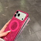 Bling butterfly grip magnetic phone case