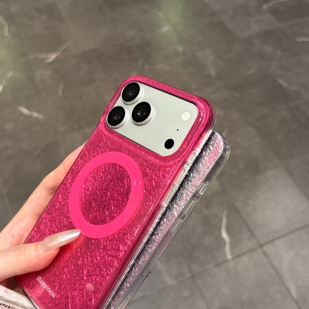 Bling butterfly grip magnetic phone case