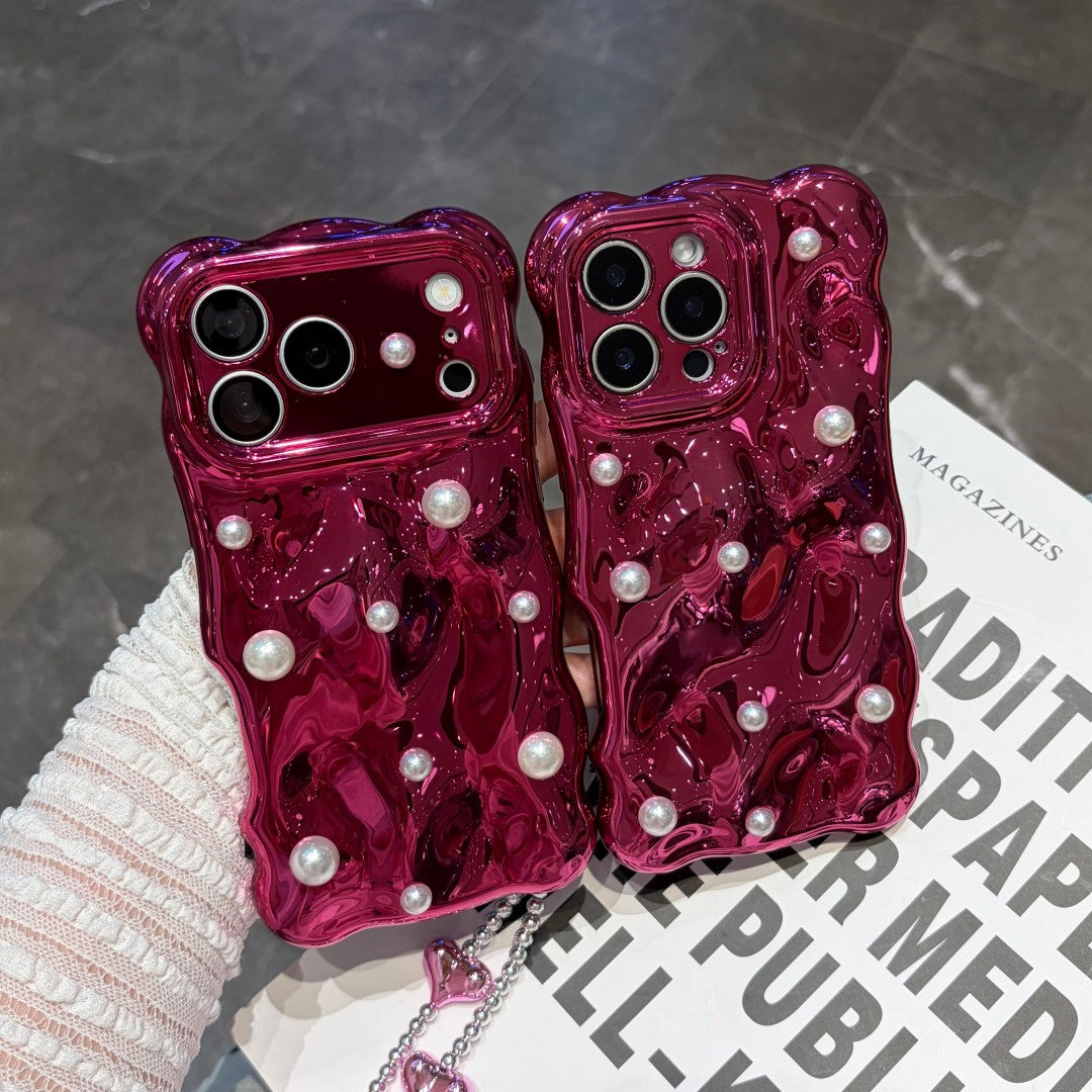 pearl burgundy phone case
