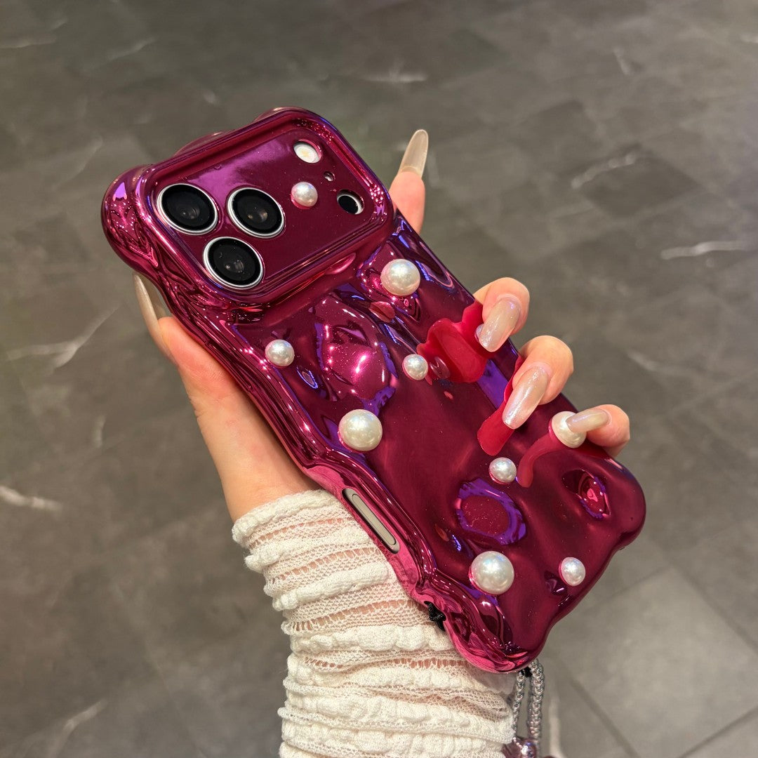 pearl burgundy phone case