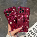 pearl burgundy phone case