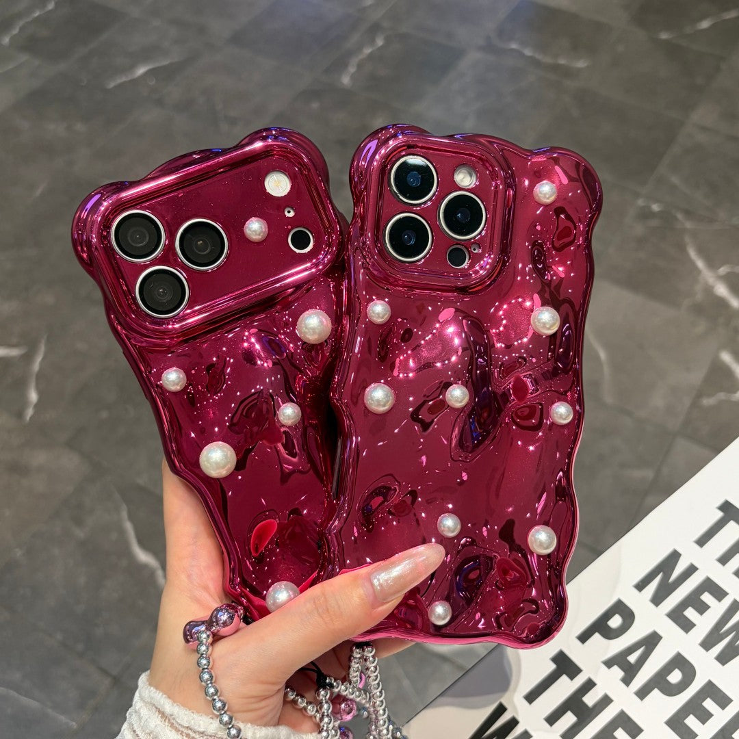 pearl burgundy phone case