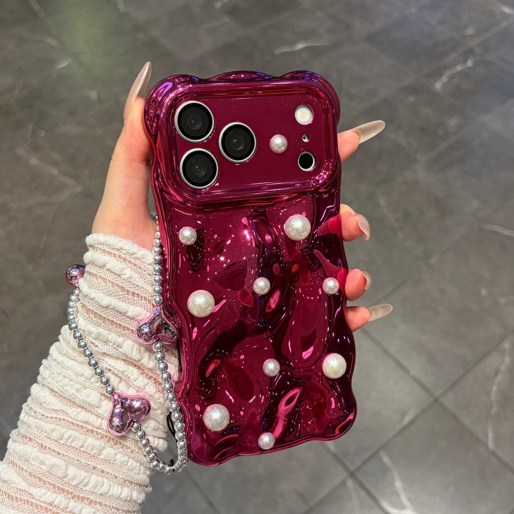 pearl burgundy phone case