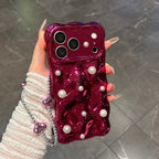 pearl burgundy phone case