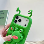 guga rotating frog stand silicone phone case