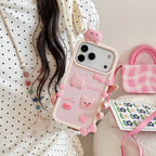 pink sweet piggy silicone phone case
