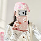 happy rabbit silicone phone case