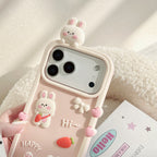 happy rabbit silicone phone case
