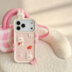 happy rabbit silicone phone case