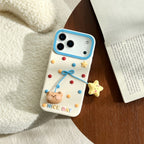 nice day teddy bear&star silicone phone case