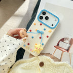 nice day teddy bear&star silicone phone case