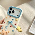 nice day teddy bear&star silicone phone case