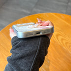 cute bear & bunny patch phone case