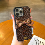 woodland inspired 3D bow ditsy floral phone case
